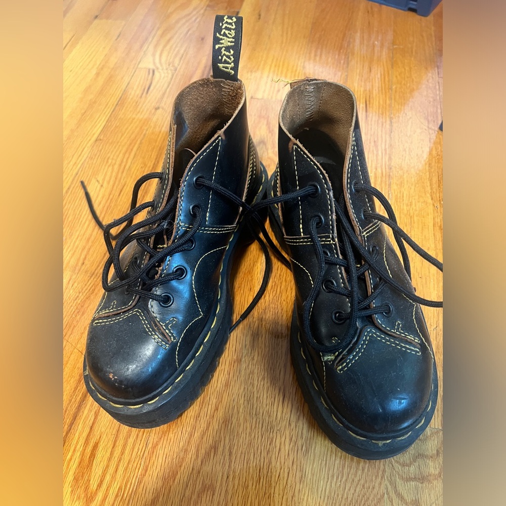 Dr. Marten platform church monkey boots